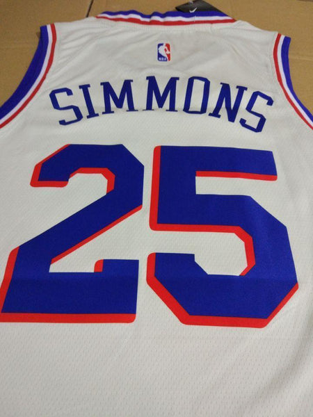 Men 25 Ben Simmons Jersey White Philadelphia 76ers Jersey Special - fastssd - NBA Jersey - nRevo