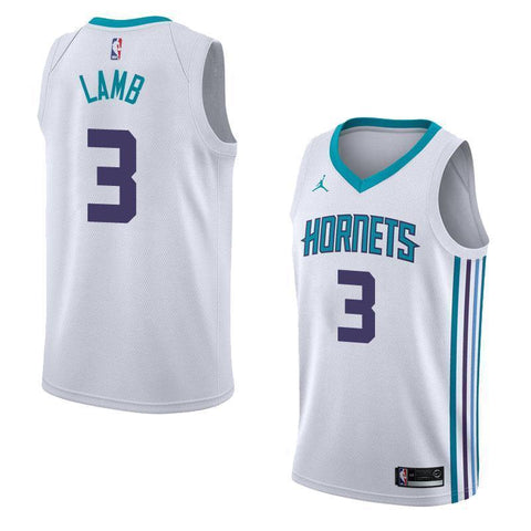 Men 3 Jeremy Lamb White Charlotte Hornets Jersey Fanatics - fastssd - NBA Jersey - nRevo