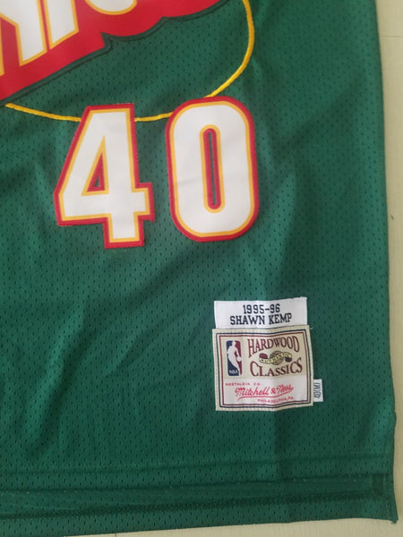 Men 40 Shawn Kemp Jersey Dark Green Seattle Supersonics Jersey Hardwood Classics - fastssd - NBA Jersey - nRevo