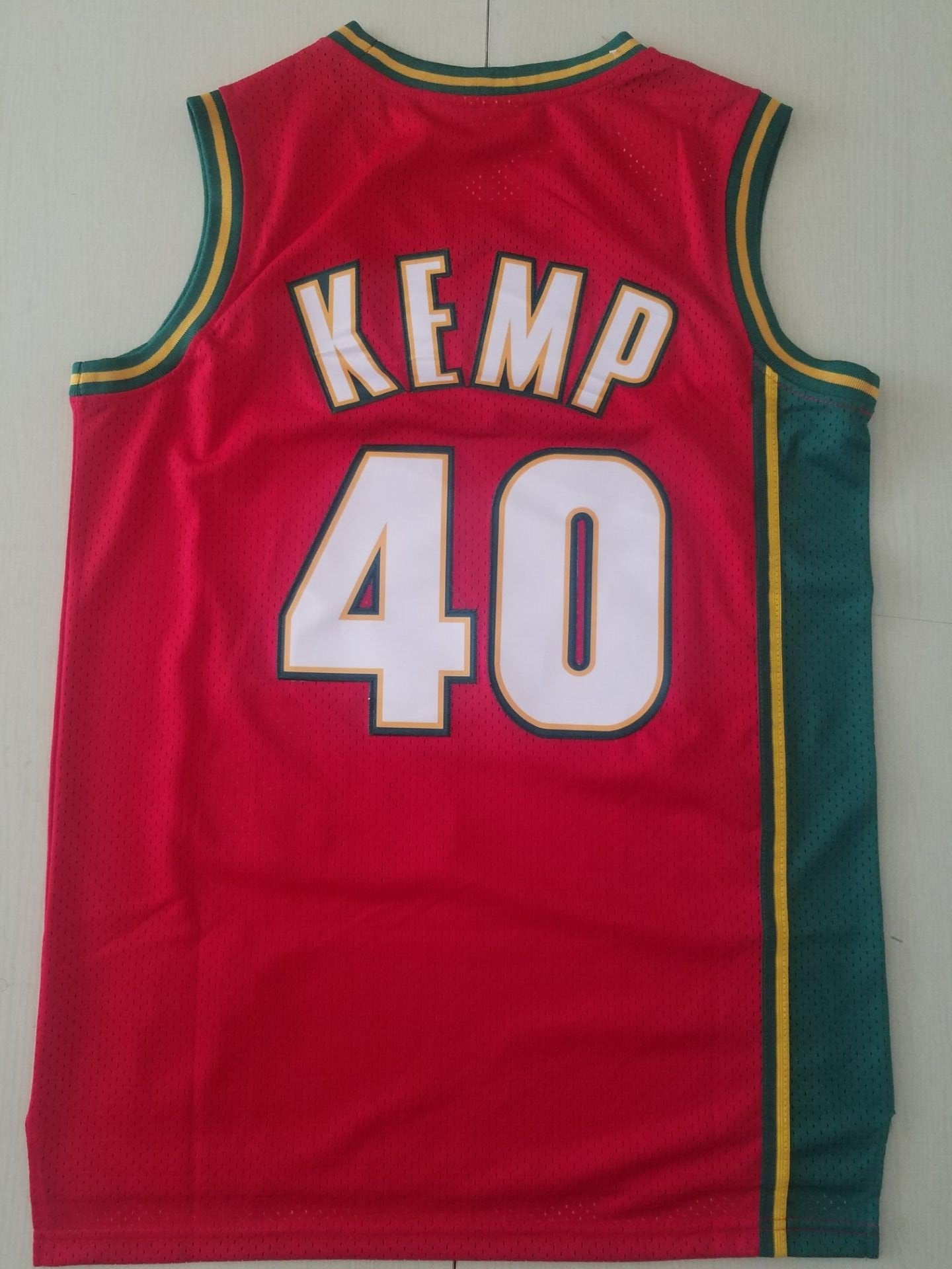 Men 40 Shawn Kemp Jersey Red Seattle Supersonics Jersey Hardwood Classics - fastssd - NBA Jersey - nRevo