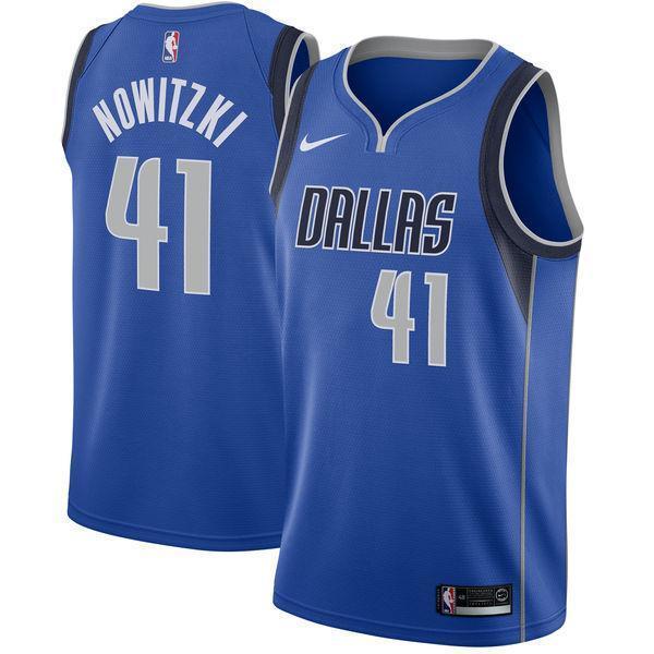 Men 41 Dirk Nowitzki Jersey Blue Dallas Mavericks Swingman Fanatics - fastssd - NBA Jersey - nRevo