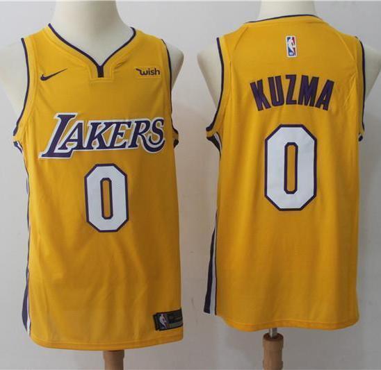 Men Kyle Kuzma Jersey Yellow Los Angeles Lakers Fanatics Swingman - fastssd - NBA Jersey - nRevo