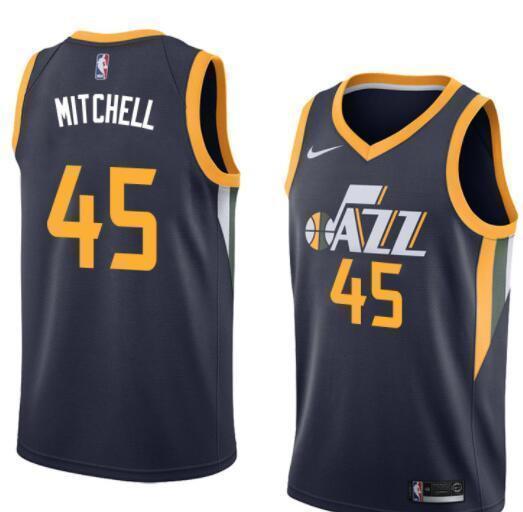 Men 45 Donovan Mitchell Utah Jazz Jersey Navy Blue Fanatics Swingman - fastssd - NBA Jersey - nRevo