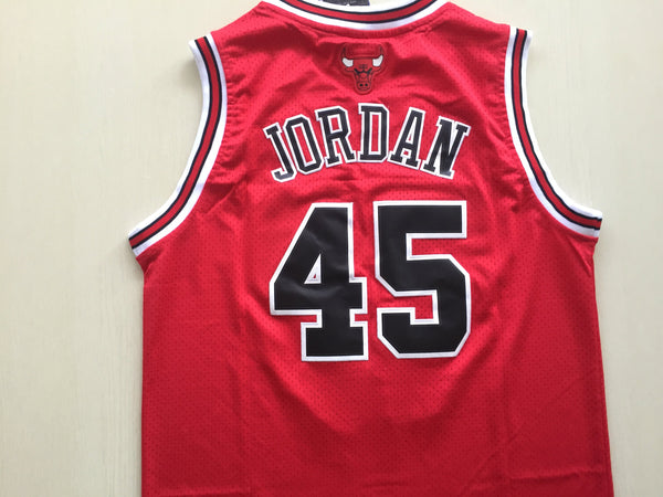 Men 45 Michael Jordan Jersey Red Chicago Bulls Jersey Swingman Fanatics - fastssd - NBA Jersey - nRevo