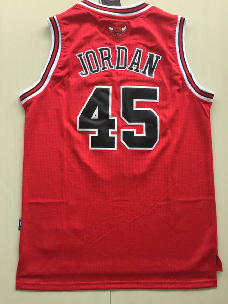 Men 45 Michael Jordan Jersey Red Chicago Bulls Jersey Swingman Fanatics - fastssd - NBA Jersey - nRevo