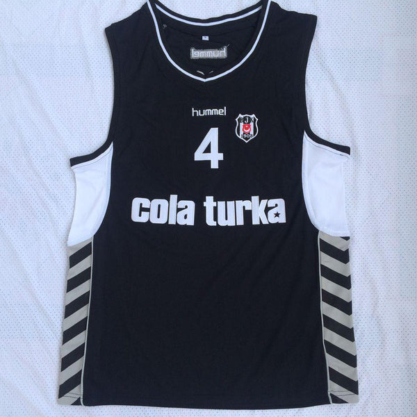 Men 4 Allen Iverson Jersey Black Besiktas Cola Turka Jersey Swingman Fanatics