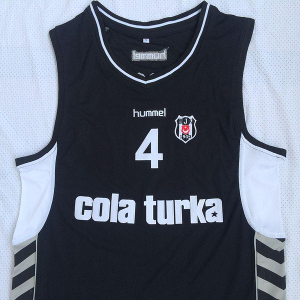Men 4 Allen Iverson Jersey Black Besiktas Cola Turka Jersey Swingman Fanatics