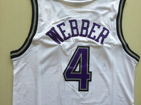 Men 4 Chris Webber Jersey White Sacramento Kings Jersey Throwback Swingman - fastssd - NBA Jersey - nRevo
