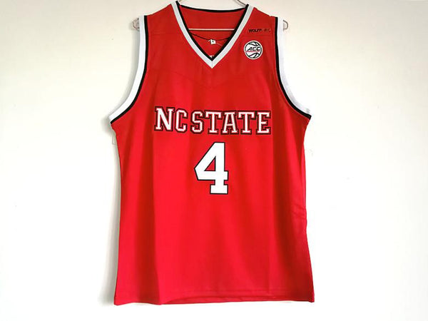 Men 4 Dennis Smith Jr. Jersey Red NC State Jersey Swingman Fanatics