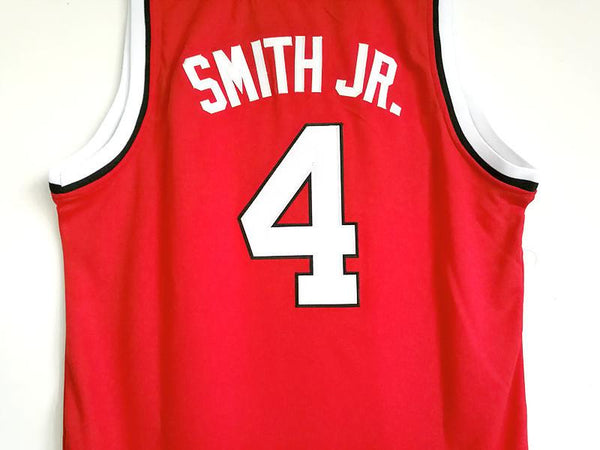 Men 4 Dennis Smith Jr. Jersey Red NC State Jersey Swingman Fanatics