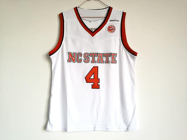 Men 4 Dennis Smith Jr. Jersey White NC State Jersey Swingman Fanatics