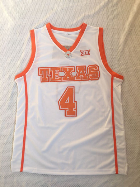 Men 4 Mohamed Bamba Jersey White University of Texas Jersey Swingman Fanatics