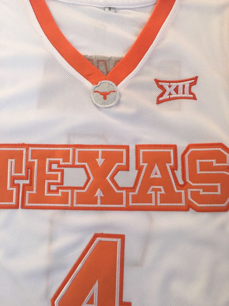 Men 4 Mohamed Bamba Jersey White University of Texas Jersey Swingman Fanatics