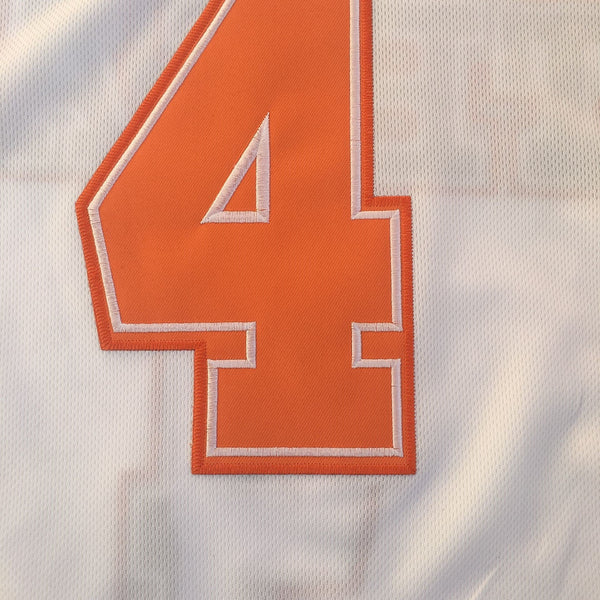 Men 4 Mohamed Bamba Jersey White University of Texas Jersey Swingman Fanatics