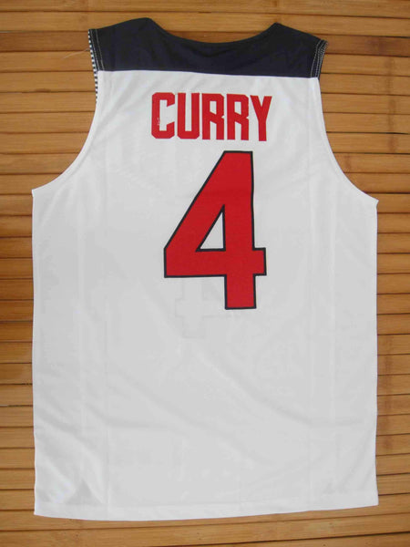 Men 4 Stephen Curry Jersey White Team USA Swingman Fanatics - fastssd - NBA Jersey - nRevo