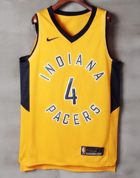 Men 4 VICTOR OLADIPO Jersey Yellow Gold Indiana Pacers Jersey Player - fastssd - NBA Jersey - nRevo