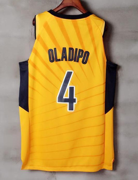 Men 4 VICTOR OLADIPO Jersey Yellow Gold Indiana Pacers Jersey Player - fastssd - NBA Jersey - nRevo