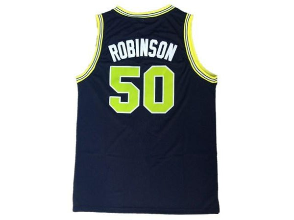 Men 50 David Robinson Jersey Black Navy Jersey Fanatics Swingman