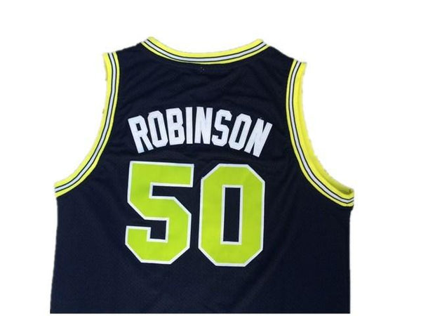 Men 50 David Robinson Jersey Black Navy Jersey Fanatics Swingman