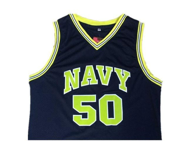 Men 50 David Robinson Jersey Black Navy Jersey Fanatics Swingman