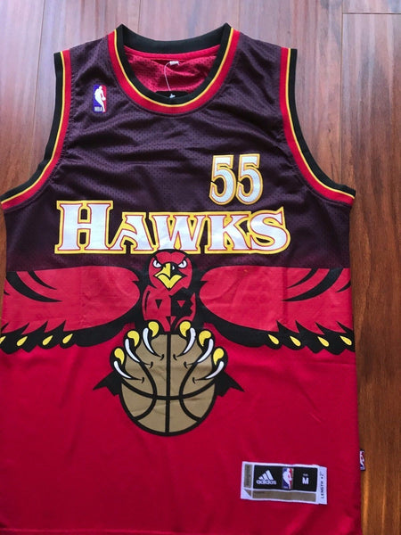 Men 55 Dikembe Mutombo Jersey Red Atlanta Hawks Throwback Swingman - fastssd - NBA Jersey - nRevo