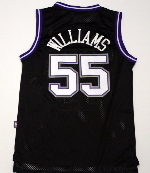 Men 55 Jason Williams Jersey Black Sacramento Kings Throwback Swingman - fastssd - NBA Jersey - nRevo