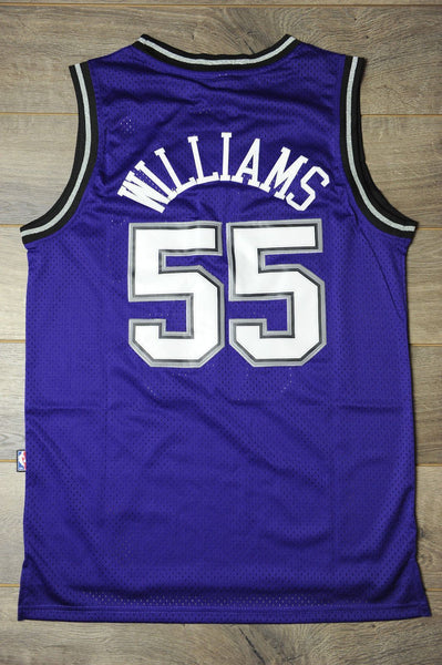 Men 55 Jason Williams Jersey Blue Sacramento Kings Throwback Swingman - fastssd - NBA Jersey - nRevo