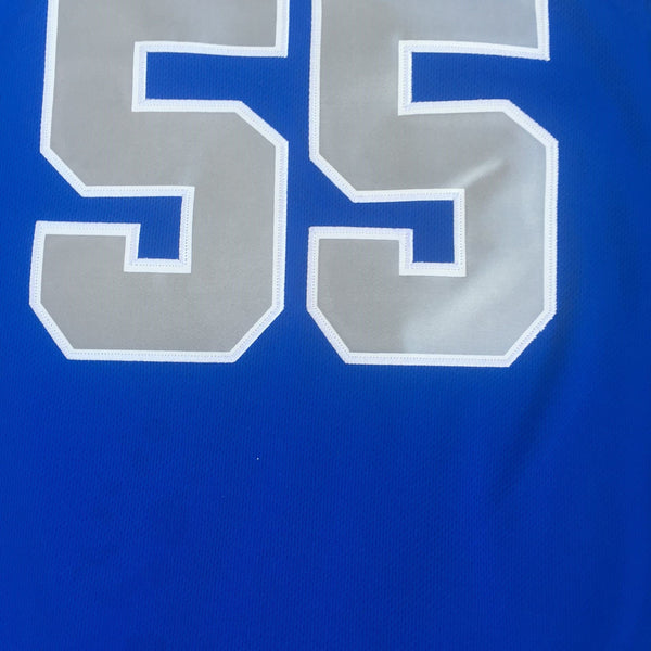 Men 55 Lorenzen Wright Jersey Blue Memphis Tigers Jersey Swingman Fanatics