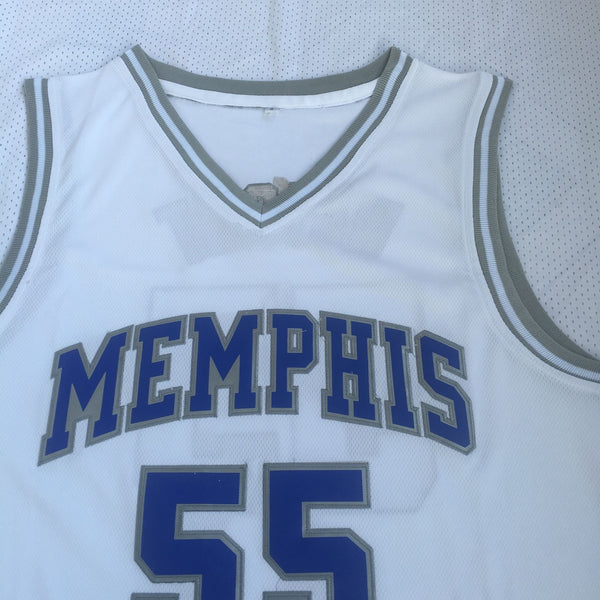 Men 55 Lorenzen Wright Jersey White Memphis Tigers Jersey Swingman Fanatics