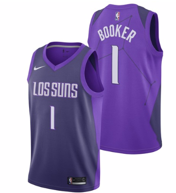 Men 1 Devin Booker Jersey City Purple Phoenix Suns Fanatics Swingman - fastssd - NBA Jersey - nRevo