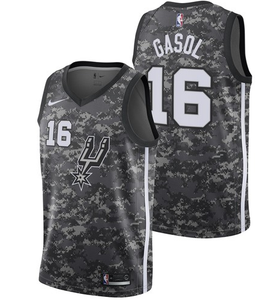 Men 16 Pau Gasol Jersey City Edition Gray San Antonio Spurs Jersey Fanatics - fastssd - NBA Jersey - nRevo