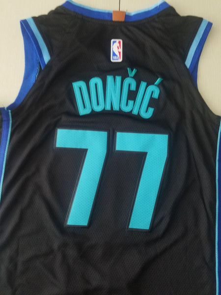 Men 77 Luka Doncic Jersey Black Dallas Mavericks Jersey Swingman Fanatics - fastssd - NBA Jersey - nRevo