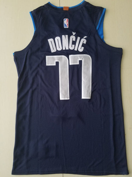 Men 77 Luka Doncic Jersey Dark Blue Dallas Mavericks Jersey Swingman Fanatics - fastssd - NBA Jersey - nRevo