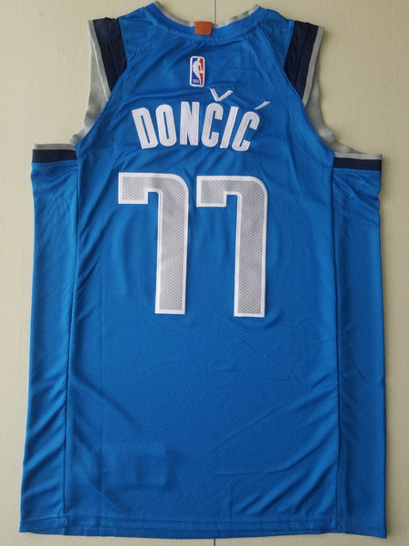 Men 77 Luka Doncic Jersey Light Blue Dallas Mavericks Jersey Swingman Fanatics - fastssd - NBA Jersey - nRevo