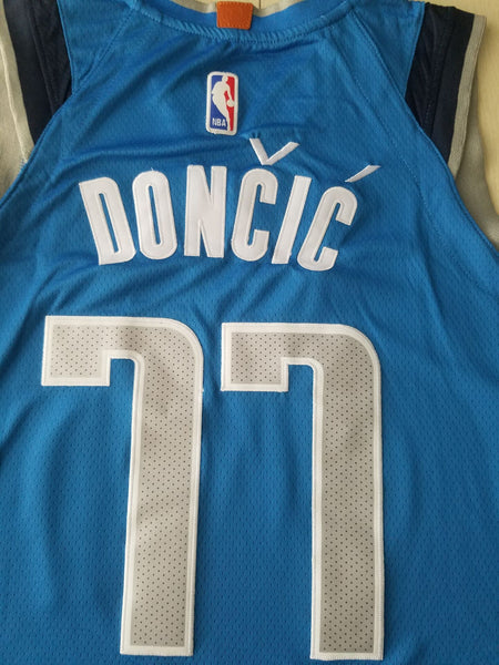 Men 77 Luka Doncic Jersey Light Blue Dallas Mavericks Jersey Swingman Fanatics - fastssd - NBA Jersey - nRevo
