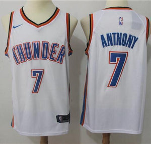 Men 7 Carmelo Anthony Jersey White Oklahoma City Thunder Fanatics - fastssd - NBA Jersey - nRevo