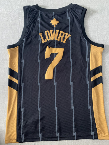Men 7 Kyle Lowry Jersey Blue Toronto Raptors Jersey Fanatics Swingman