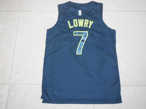 Men 7 Kyle Lowry Jersey Blue Toronto Raptors Jersey Fanatics Swingman