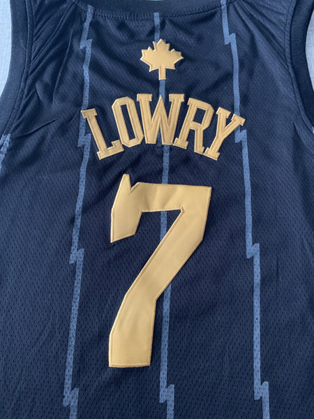 Men 7 Kyle Lowry Jersey Blue Toronto Raptors Jersey Fanatics Swingman