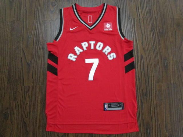 Men 7 Kyle Lowry Jersey Red Toronto Raptors Jersey Fanatics Swingman