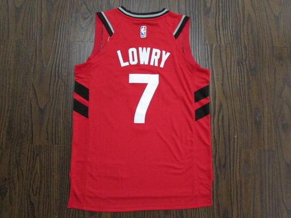 Men 7 Kyle Lowry Jersey Red Toronto Raptors Jersey Fanatics Swingman