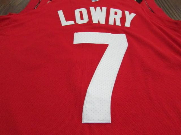 Men 7 Kyle Lowry Jersey Red Toronto Raptors Jersey Fanatics Swingman