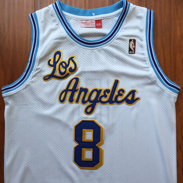 Men 8 Kobe Bryant Jersey White Christmas Los Angeles Lakers Swingman Jersey - fastssd - NBA Jersey - nRevo