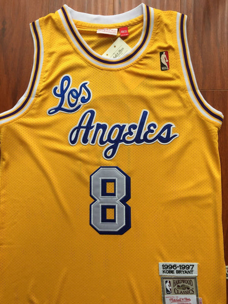 Men 8 Kobe Bryant Jersey Yellow Christmas Los Angeles Lakers Swingman Jersey - fastssd - NBA Jersey - nRevo
