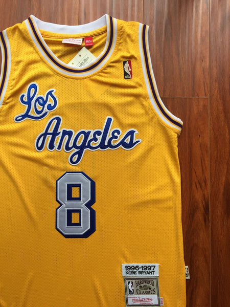 Men 8 Kobe Bryant Jersey Yellow Christmas Los Angeles Lakers Swingman Jersey - fastssd - NBA Jersey - nRevo
