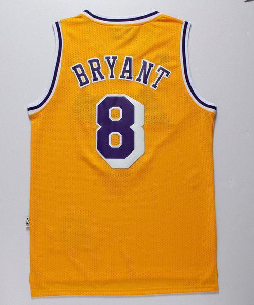 Men 8 Kobe Bryant Jersey Yellow Los Angeles Lakers Swingman Jersey - fastssd - NBA Jersey - nRevo