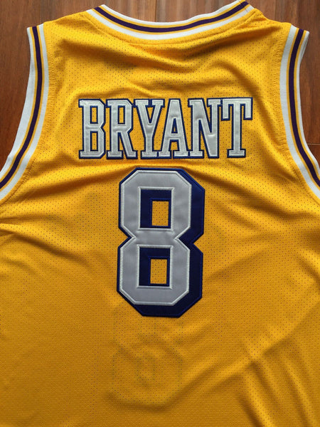 Men 8 Kobe Bryant Jersey Yellow Christmas Los Angeles Lakers Swingman Jersey - fastssd - NBA Jersey - nRevo