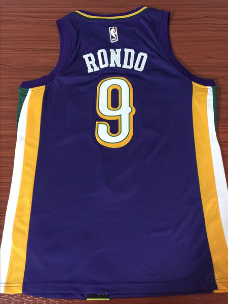 Men 9 Rajon Rondo Jersey Purple New Orleans Pelicans Jersey Fanatics - fastssd - NBA Jersey - nRevo