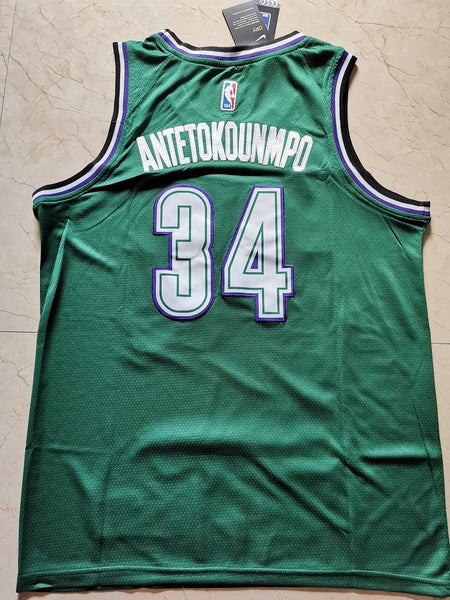 Men 34 Giannis Antetokounmpo Jersey Green Milwaukee Bucks Jersey Swingman Fanatics - fastssd - NBA Jersey - nRevo