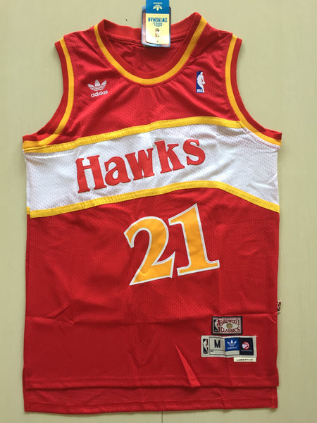 Men 21 Dominique Wilkins Jersey Red Atlanta Hawks Jersey Swingman Fanatics - fastssd - NBA Jersey - nRevo